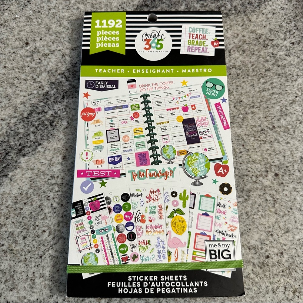 Happy planner teacher sticker pack
